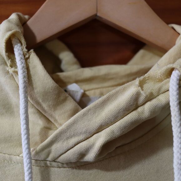 LOGG Pale Yellow Super Distressed Hawaii Beach Hoodie Medium - Picture 4 of 16